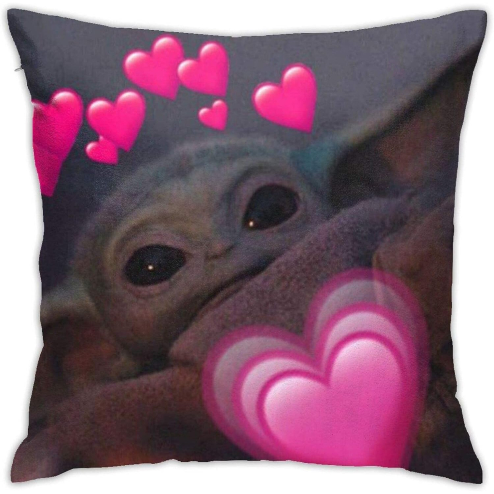 Kerota Baby Yoda Pillowcase Pillow Cover Protect Shrink-Proof For Living Room 18"X18"