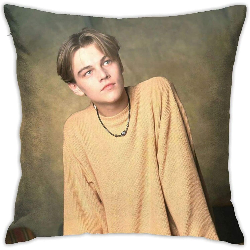 Soft Pillowcase Pillow Case with Leonardo-Dicaprio-Picture Decorative Thow Cushion Cover Pillow Cover Home Decor Gift 18in18in-image-OPC-PCRQZ75-NEW