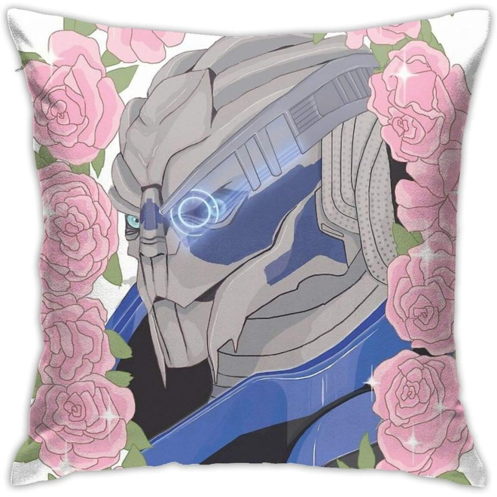 Space Boyfriend Garrus Cushion Throw Pillow Cover Decorative Pillow Case For Sofa Bedroom 45CM*45CM