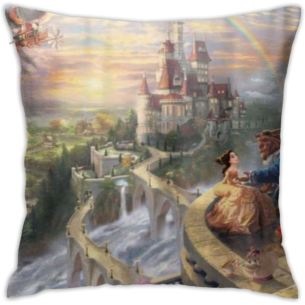 Decorative Cushion Covers,The Nightmare Before Christmas Jack Skellington And Sally Full Moon Bent BranchesColor_12-image-OPC-PCRQZVQ-NEW