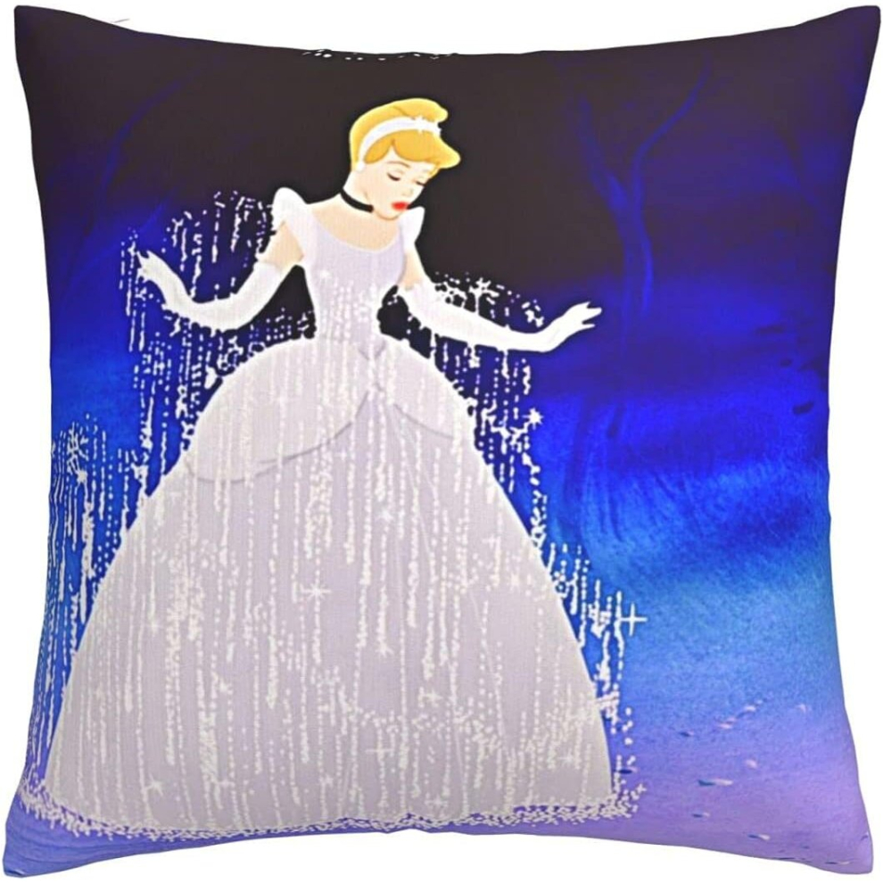 Cinderella Soft Cushion Covers 45 X 45 Cm Square Throw Pillowcases Comfy Decorative Throw Pillow Cases Luxury Pillow Cover