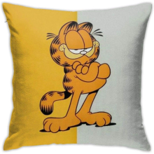 Garfield Anime Throw Pillow Covers Decorative Cotton Pilloases for Living Room Sofa Couch Bed Soft Pillow Cases 45CM*45CM