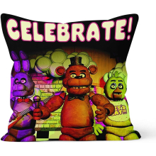 Five Nights at Freddy's Pillowcase Gift,Apply to Car decoration Home Sofa Bedding,size 16x16 Inch (40cm X 40cm)