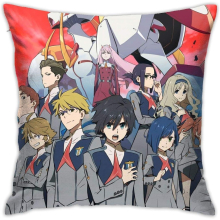 Darling in The FRANXX Pillowcase Sofa Soft Home Decorative Throw Pillow Luxury Breathable Cushion Cover Size 18 X 18 Inch