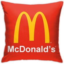 McDonald's Super Luxurious Cushion Covers Soft Throw Pillow Cases, Very Durable Pillowcase.