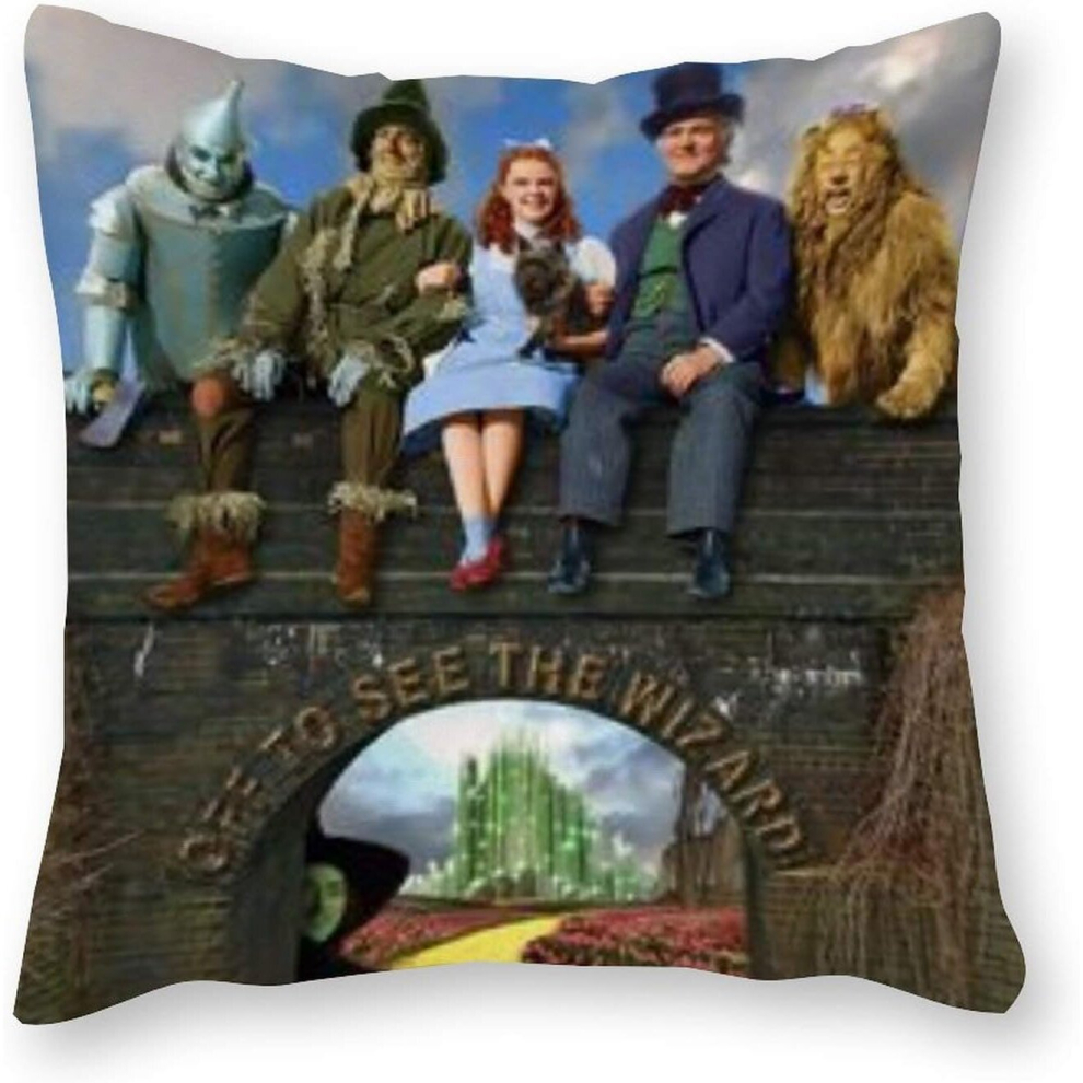 The Wizard of Oz Cushion Pillow - Pop Art - Canvas Pillowcase Single - Without Filling pad - 40x40cm (Cover only)