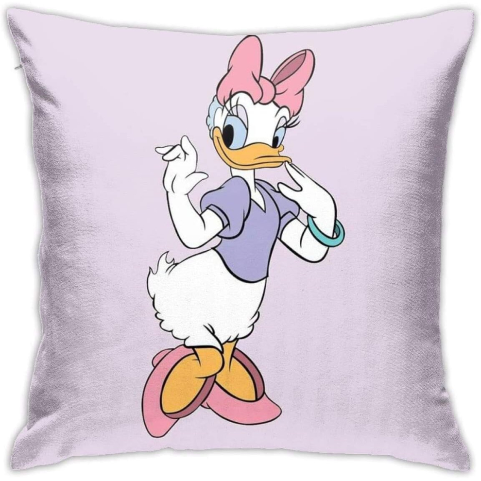 Soft Decorative Throw Pillow Cases Daisy Donald Duck Square Pillowcase Comfy Cushion Cover Luxury Pillow Cover