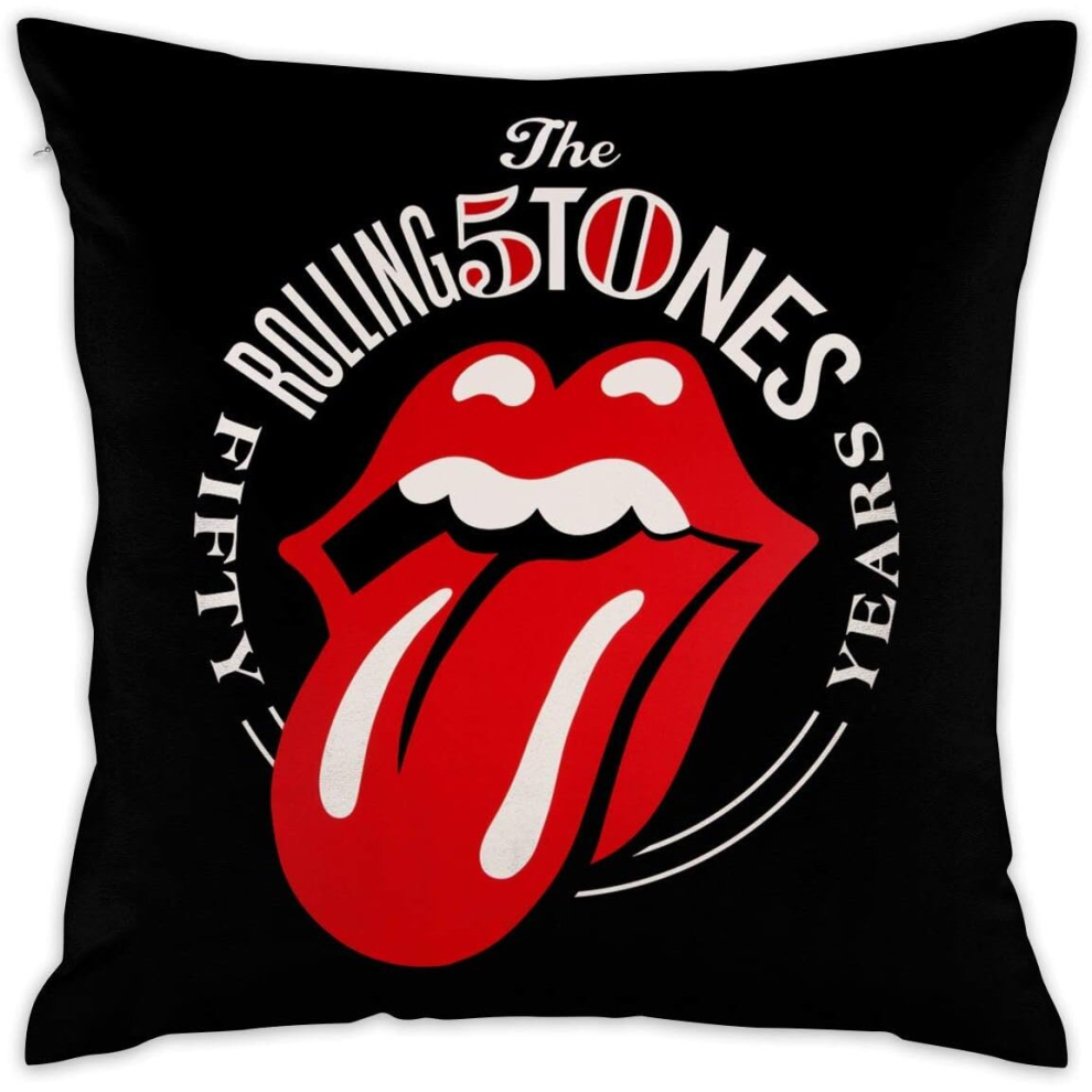 Kerota Rolling Stones Decorative Cushion Cover Pillow Covers Case Pillowcases (40Cmx40cm)