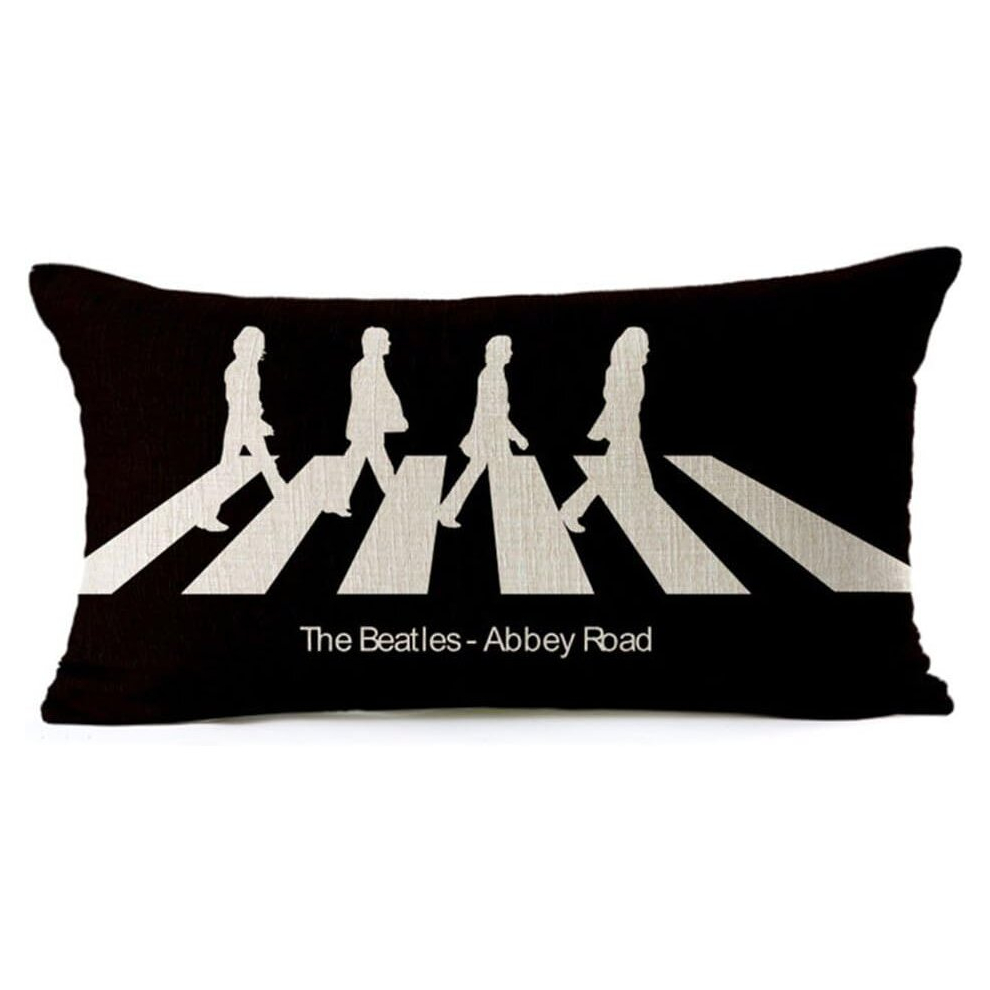 Kerota Beatles Abbey Road Cotton Linen Decorative Throw Pillow Case Cushion Cover, 11.8" X 19.6"