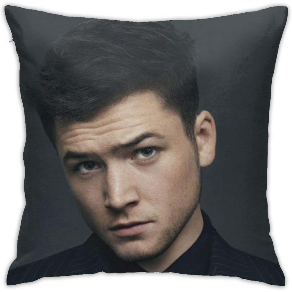 Taron Egerton Square Decorative Pillow Case Taron Egerton Multicoloured Generalduty Pillow Case