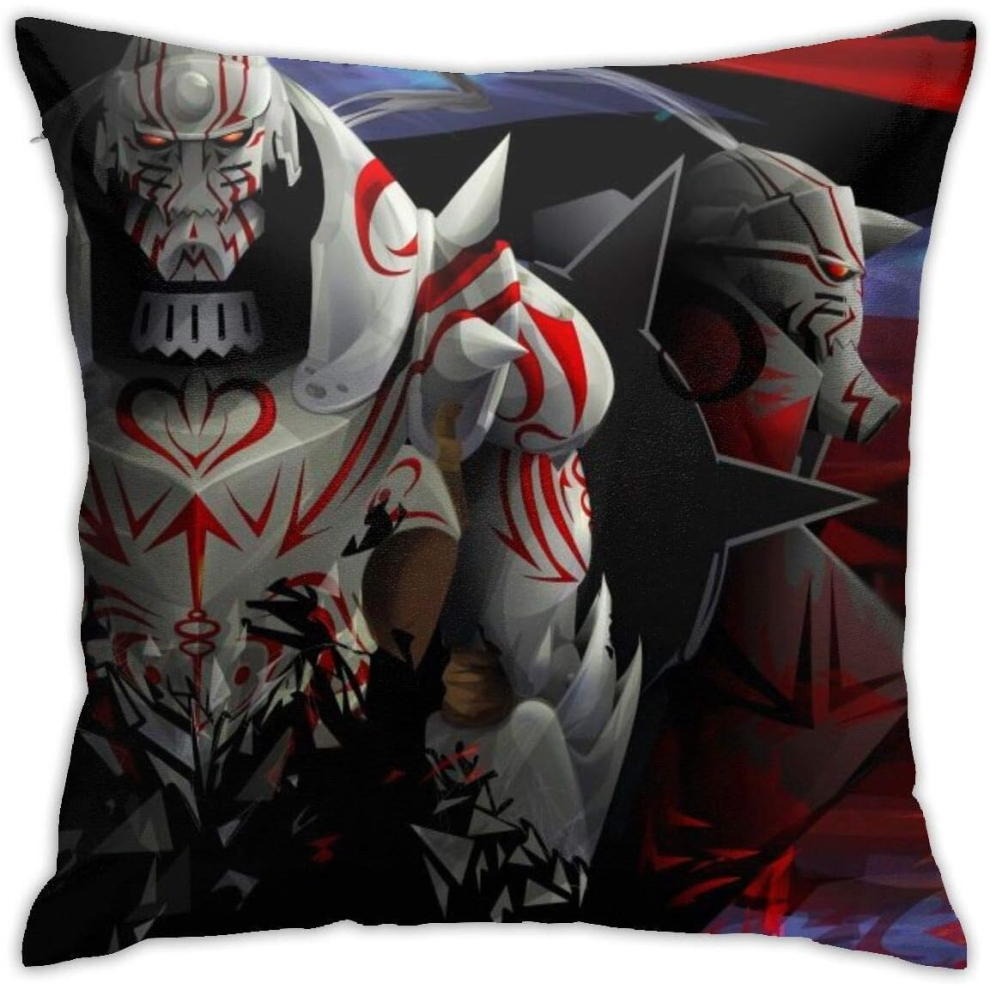 Fullmetal Alchemist Pillowcase Sofa Soft Home Decorative Throw Pillow Luxury Breathable Cushion Cover Size 18 X 18 Inch-image-OPC-PCRRDG7-NEW