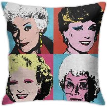 Golden Warhol Girls Hypoallergenic Soft Pillowcases Luxury Breathable Cushion Cover Throw Pillow Case 18x18 inchs