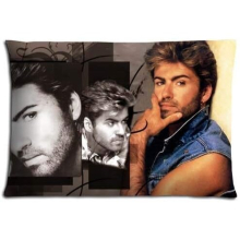 Custom George Michael Home Decorative Soft Throw Pillowcase Cushion Custom Pillow Case Cover Protecter with Zipper Printed (50cmx75cm)