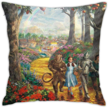 The Wizard of Oz 18x18 Throw Pillow Cover - Double-Sided Printing, Hidden Zipper, Soft Plush Cushion Case