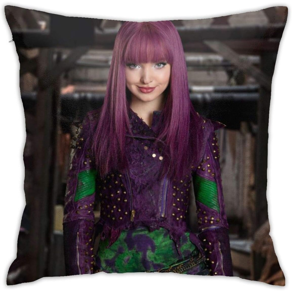 Descendants Mal Fashion Pillowcase Soft Cushion Covers Comfy Pillow Case Sofa Bed Car Home Decorative Square Throw Pillow Covers 18 inch One Size