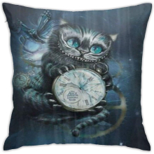 Comfortable Decorative Cushion Covers,Anime Alice In Wonderland,Pack of 1 Soft Square Throw Pillow Covers Cushion Pillowcases-Color_02