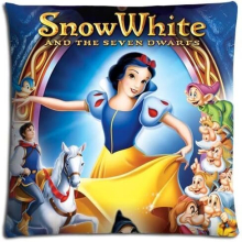 18x18 inch 45x45 cm Body pillow cover case Cotton - Polyester LASTING Pillow Protector Snow White and the Seven Dwarfs