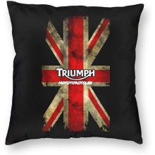 Triumph Motorcycles Throw Sofa Pillowcase Car Cushions Sofa Pillow Covers Reuseable Bed Pillowcases Square Cushion Covers 12"X12"