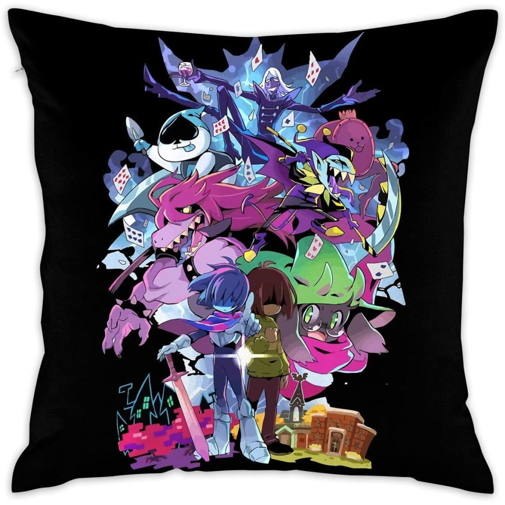 Deltarune - Adventure Decorative Throw Pillow Covers Case Pillowcases (45cmx45cm)