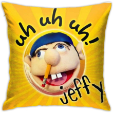 Soft and Comfortable SML Jeffy Pillow Case Decorative Throw Pillow Cover 18x18 inch Home Cushion Case Square Shape for Sofa Couch Bed