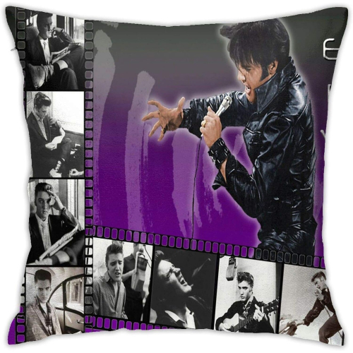 Comfortable and soft home decoration Elvis pillowcase, sofa pillowcase, office pillowcase, car pillowcasecase 1