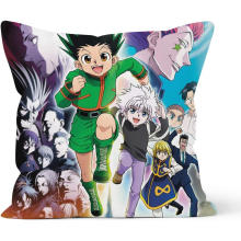 HUNTERHUNTER Anime Pillowcase Gift,Apply to Car decoration Home Sofa Bedding,size 20x20 Inch (50cm X 50cm)