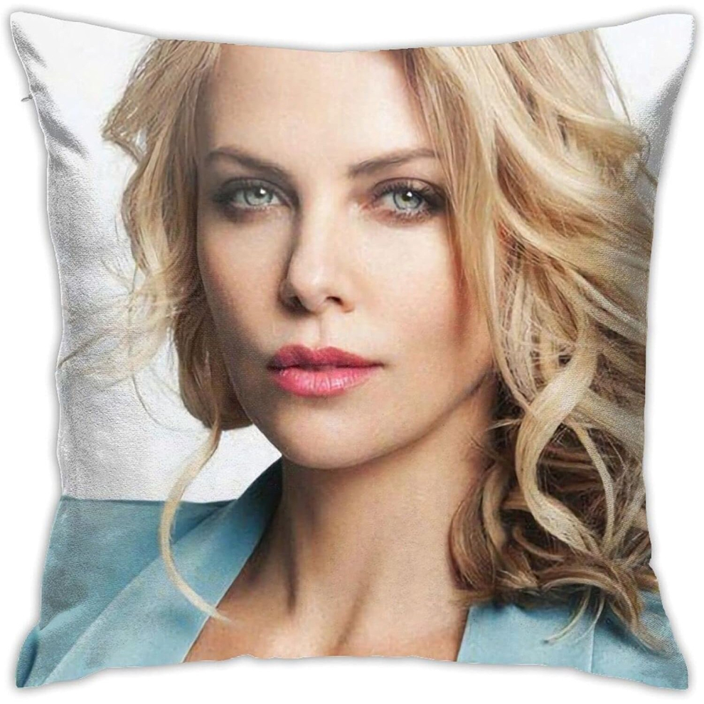 Charlize Theron Pillow Covers Double Sided Printing Throw Pillow Cases Soft Cushion Covers Dorm Decor for Living Room Bedroom Pillowcase-image-OPC-PCRRPNW-NEW