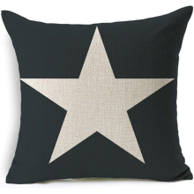 Vintage Retro Super Star Printed Cotton Linen Decorative Pillow Cushion Cover, 17.7 x 17.7inches