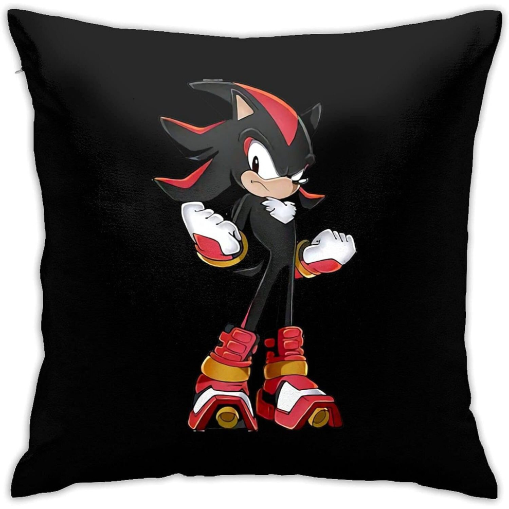 Sonic The Hedgehog Home Living Room Sofa Bedroom Cushion Cover Office Pillow Case Square Printing Pillow Case (18inch18inch)