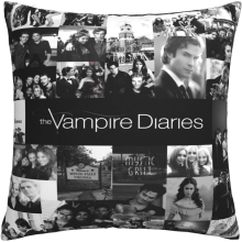 Soft Cushion Covers Pillowcases,The Vampire Diaries Decorative Large Square Washable Throw Pillow Cases for Living Room, Sofa, Bedroom, Home Car