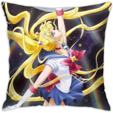 Sailor-Moon Pillow Protector Decorative Pillows Covers Pillowcase with Zipper for Couch Sofa Outdoor Home Decor-Cc217