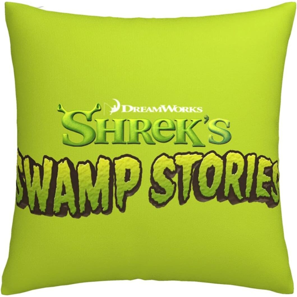 Shrek Cushion Cover, Set of 1 Pillowcase Square Hull House Sofa Cover 45 x 45 cm-image-OPC-PCRRTBH-NEW