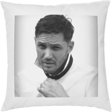 Tom Hardy Pop Art Cushion Pillow 40x40cm - 100% Cotton, Double-Sided Print, With or Without Filling Pad, Hidden Zipper, Soft Plush