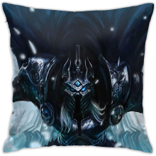 Arthas Menethil World Warcraft Pillow Super Comfortable Pillowcase Square Light Pillowcase Home Decorations 18x18 Inch.