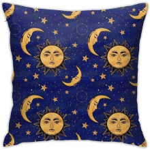 Vintage Moon and Sun Stars Celestial Throw Pillow Covers Soft Pillowcases Decorative Cushion Sofa Square Pillow Case 1818 Inch-Style5