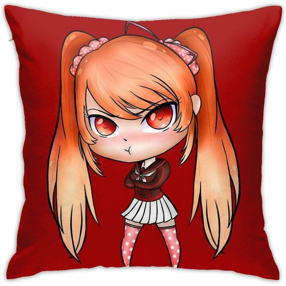 Yandere Simulator Osana Najimi (Uniform 6) Pillowcase Home Decorative Throw Pillow Covers for Sofa Couch Cushion Pillow Cases 18x18 Inch