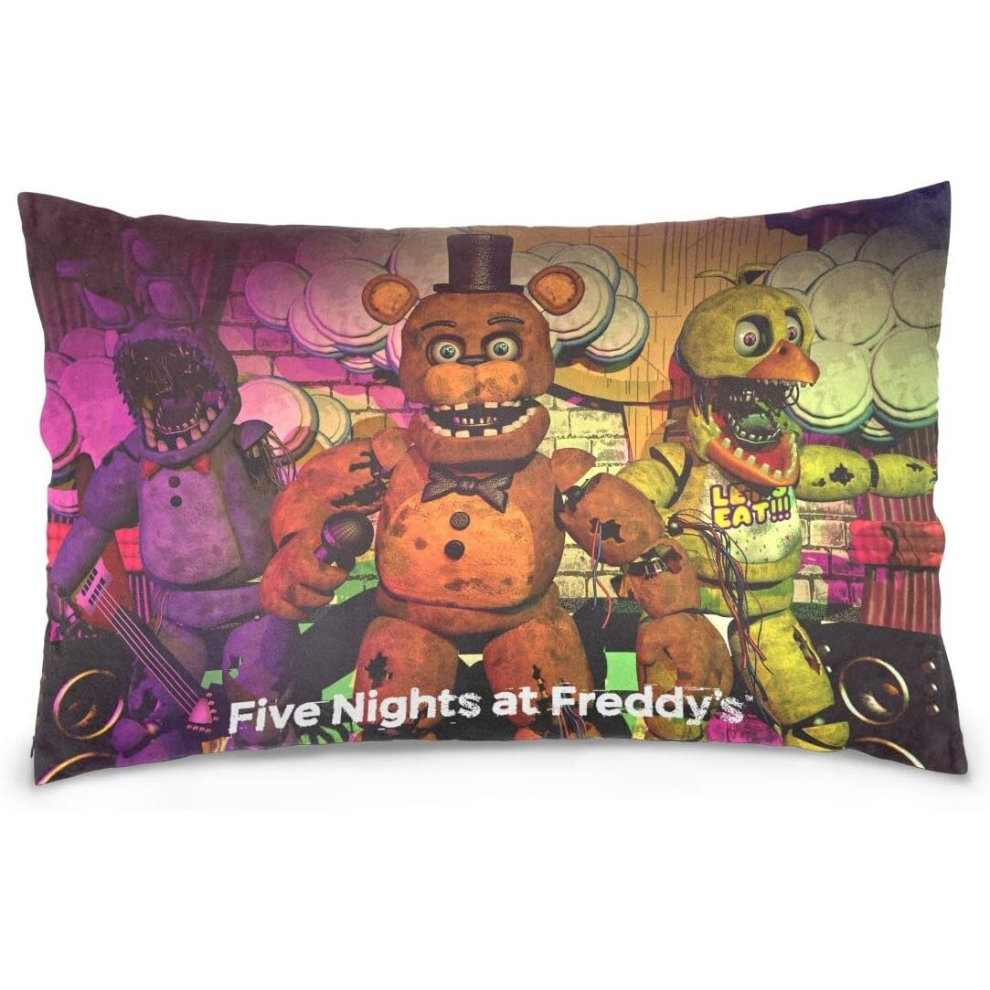 Kerota Fnaf Cushion Pillow Case Throw Pillow Cover Cushion Covers Pillow Cover For Home Sofa Bedroom 20"X30"