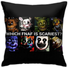 Five Nights at Freddy's Cute Throw Pillow Cushion Covers Throw Pillow Cases,for Couch Bed Home Car Square Decor 18x18 Inch Ultra Soft Comfortable