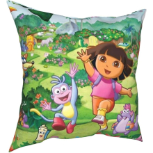 Dora The Explorer Four Seasons Pillows, Comfortable, Soft and Skin-Friendly Pillows, Suitable for Sofa Bed Cars-Dora4-22x22inch