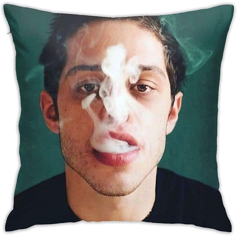 Pete-Davidson Throw Pillow Covers 18 x 18 inch Anti-Shrinkage Simple Pillow Covers Cushion Covers Soft Decorative Throw Pillow-image-OPC-PCRS9MJ-NEW