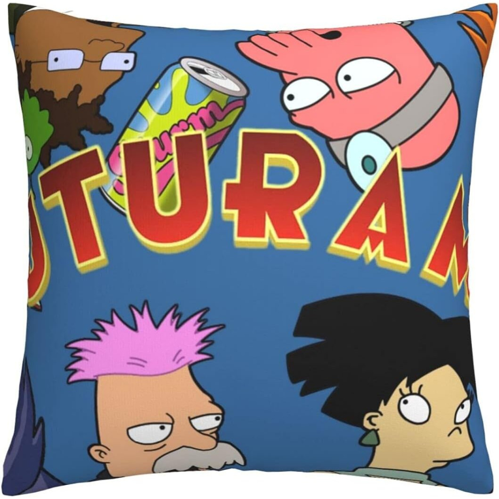 Futurama Luxury Throw Pillow Cases Comfy Cushion Cover Soft Pillowcases Sofa Home Decor 18 X 18 Inch-Futurama4