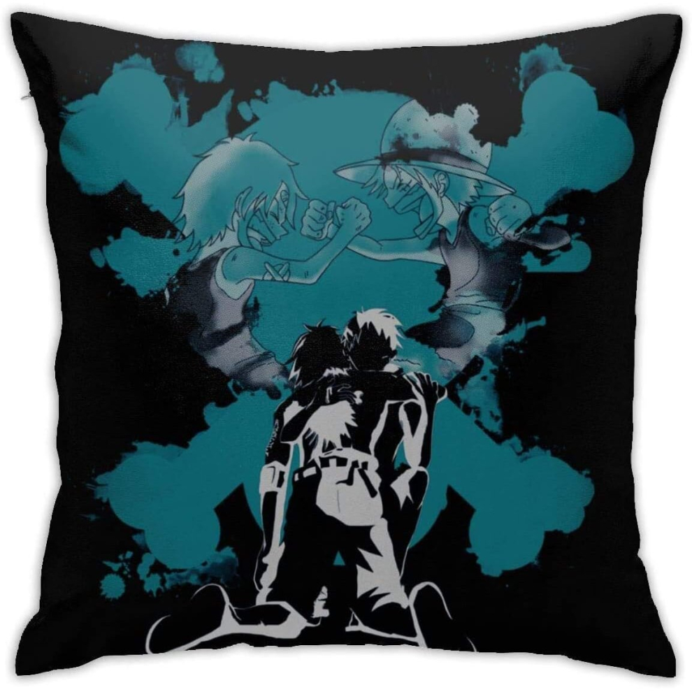 throwing pillow case home decoration bed sofa sofa farmhouse cushion cover 45cm*45cm on both sides-one piece of Luffy Pirate King-image-OPC-PCRSBTY-NEW