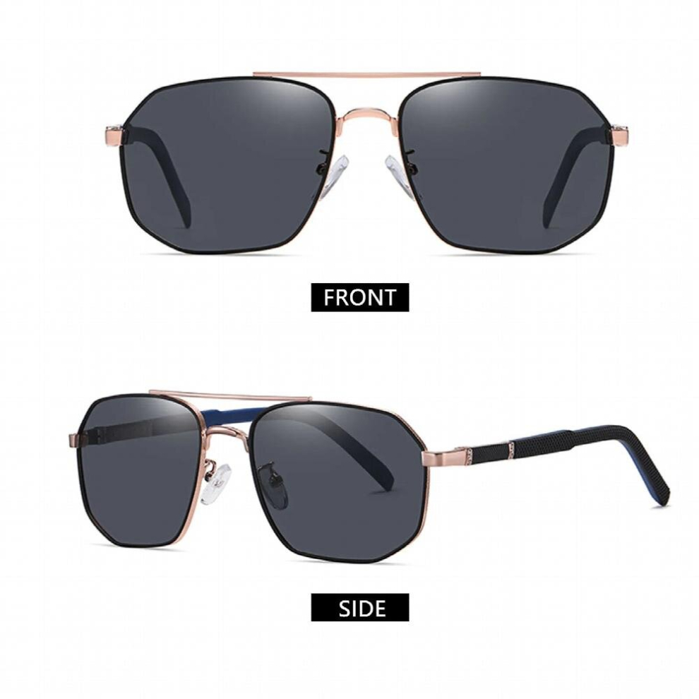 Polarized Sunglasses Lightweight Big Metal Frame Sun Protection-image-OPC-PCRSC77-NEW