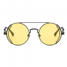 Unisex Steampunk Sunglasses Industrial Style Round Thin Metal Frame Goggles