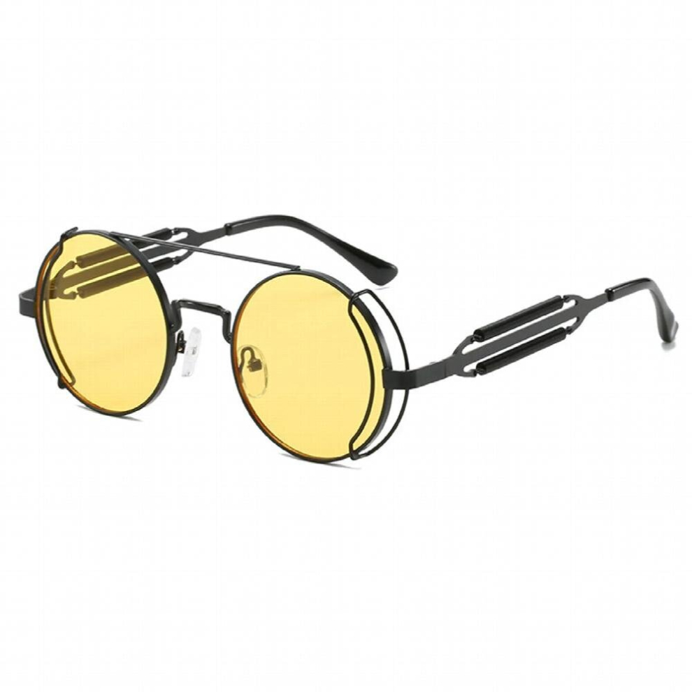 Unisex Steampunk Sunglasses Industrial Style Round Thin Metal Frame Goggles-image-OPC-PCRSCJV-NEW