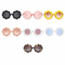 7 Pairs Girls Round Flower Sunglasses Daisy Sunglasses Kids Toddler Round Eyewear