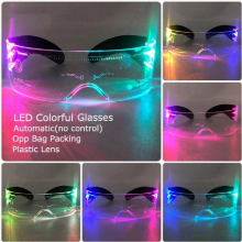 2. Colorful LED Glasses Luminous Glasses for Music Bar KTV Glow Party Decoration Christmas Glowing Neon Glasses