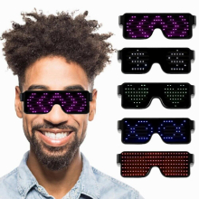 11 Modes Quick Flash Led Party Glasses USB charge Luminous Glasses Christmas Concert light Toys