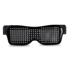 Magie Bluetooth Led Party Glasses APP Control Schild Leucht Brille USB Ladung DIY Schnell Flash-Led Glasses