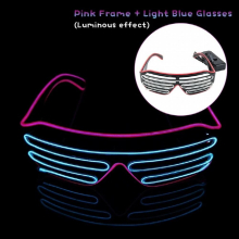 1pc LED Glowing Glasses Glow Party Supplies Luminous Neon Sunglasses Halloween Christmas Carnival Party Decoration Photo Props